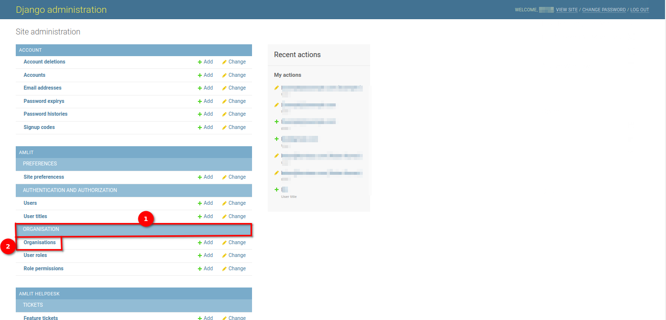 Managing Organisation 1