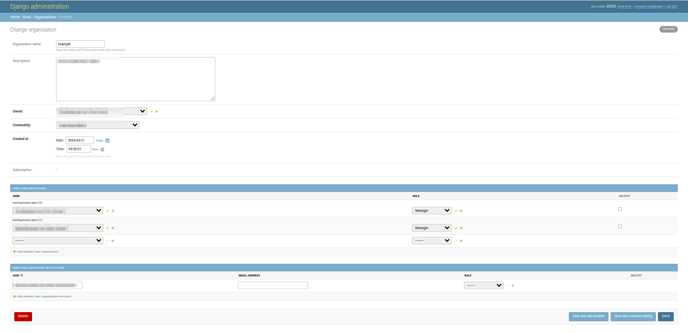 Managing Organisation 15